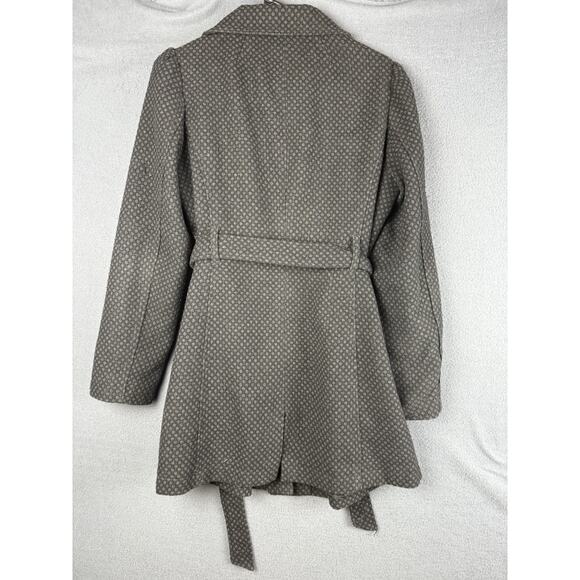 Banana Republic Womens Wool Blend Preppy Academia Coat Size M Belted - Picture 5 of 7